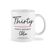 Thumbnail 9 - Personalised Classy 30th Birthday Mug