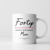 Thumbnail 5 - Personalised Classy 40th Birthday Mug