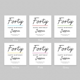 Thumbnail 2 - Personalised Classy 40th Birthday Mug