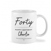 Thumbnail 9 - Personalised Classy 40th Birthday Mug