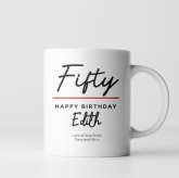 Thumbnail 2 - Personalised Classy 50th Birthday Mug
