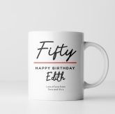 Thumbnail 3 - Personalised Classy 50th Birthday Mug