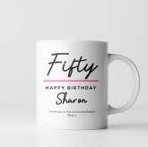 Thumbnail 5 - Personalised Classy 50th Birthday Mug