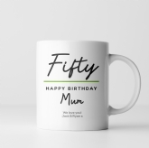 Thumbnail 7 - Personalised Classy 50th Birthday Mug