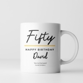 Thumbnail 7 - Personalised Classy 50th Birthday Mug