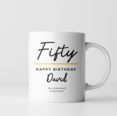 Thumbnail 5 - Personalised Classy 50th Birthday Mug