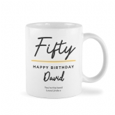 Thumbnail 9 - Personalised Classy 50th Birthday Mug