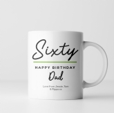 Thumbnail 2 - Personalised Classy 60th Birthday Mug