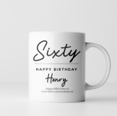 Thumbnail 6 - Personalised Classy 60th Birthday Mug