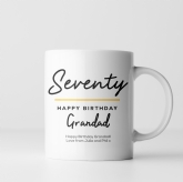 Thumbnail 5 - Personalised Classy 70th Birthday Mug