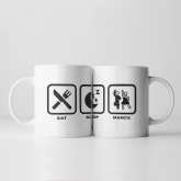 Thumbnail 3 - Eat, Sleep,… Icon Mugs