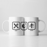 Thumbnail 4 - Eat, Sleep,… Icon Mugs