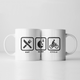 Thumbnail 7 - Eat, Sleep,… Icon Mugs