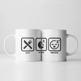 Thumbnail 8 - Eat, Sleep,… Icon Mugs