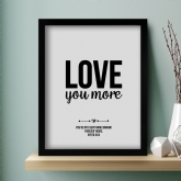 Thumbnail 1 - Personalised Love You More Print