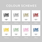 Thumbnail 10 - Personalised Love You More Print