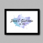 Thumbnail 5 - Personalised Watercolour Couple's Names Print