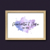 Thumbnail 7 - Personalised Watercolour Couple's Names Print