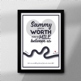 Thumbnail 1 - Personalised Worth Every Mile Print