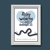 Thumbnail 5 - Personalised Worth Every Mile Print