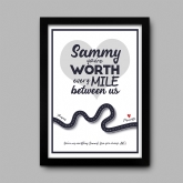 Thumbnail 7 - Personalised Worth Every Mile Print