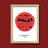 Thumbnail 7 - Personalised My Smiles Begin With You Print