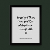 Thumbnail 2 - Personalised Always Love You Print