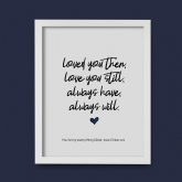 Thumbnail 6 - Personalised Always Love You Print