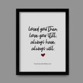 Thumbnail 7 - Personalised Always Love You Print