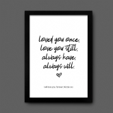 Thumbnail 2 - Personalised Always Love You Print