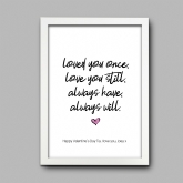 Thumbnail 4 - Personalised Always Love You Print