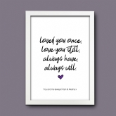 Thumbnail 6 - Personalised Always Love You Print