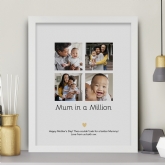 Thumbnail 1 - Personalised Mum in a Million Photo Print