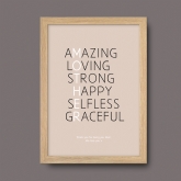 Thumbnail 3 - Personalised Mother Acronym Print