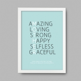 Thumbnail 4 - Personalised Mother Acronym Print
