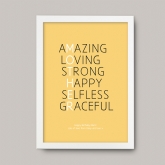 Thumbnail 6 - Personalised Mother Acronym Print
