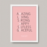 Thumbnail 9 - Personalised Mother Acronym Print