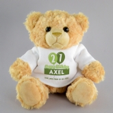 Thumbnail 5 - Personalised 21st Birthday Balloon Teddy Bear