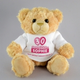 Thumbnail 3 - Personalised 30th Birthday Balloon Teddy Bear