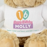 Thumbnail 2 - Personalised Birthday Balloon Teddy Bears
