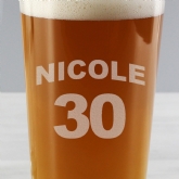 Thumbnail 3 - Personalised Football Shirt Pint Glass