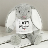 Thumbnail 3 - Hoppy Birthday Personalised Bunny Teddy 