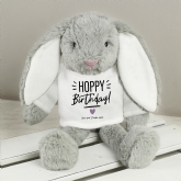 Thumbnail 5 - Hoppy Birthday Personalised Bunny Teddy 