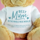 Thumbnail 2 - Personalised Best Mum Ever Teddy Bear