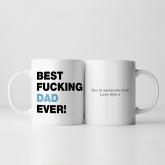 Thumbnail 1 - Personalised Best Fucking Dad/Stepdad Ever Mug