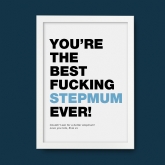 Thumbnail 2 - Swearing Best Mum Ever Personalised Print