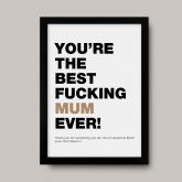 Thumbnail 6 - Swearing Best Mum Ever Personalised Print