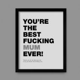 Thumbnail 2 - Swearing Best Mum Ever Personalised Print