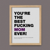 Thumbnail 3 - Swearing Best Mum Ever Personalised Print