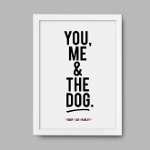 Thumbnail 2 - Personalised You, Me & The Dog(s) Name Print with Frame Options
